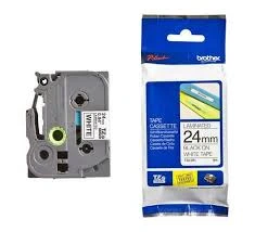 Brother TZE-251 24mm Black on White Label Printer Tape