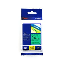 Brother TZE-751 24mm Black on Green Label Tape
