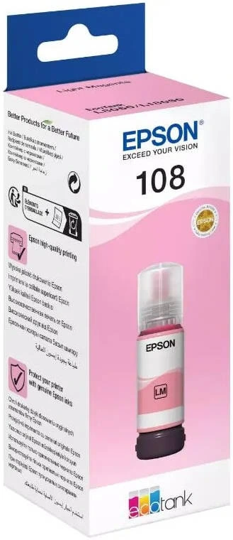 Epson 108 EcoTank Light Magenta Ink