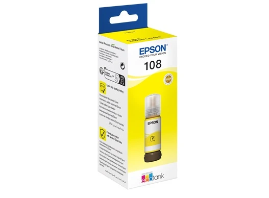Epson 108 EcoTank Yellow Ink